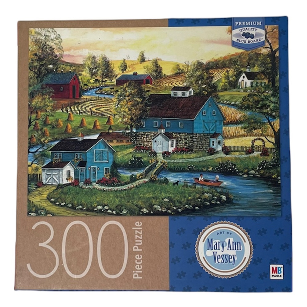 Puzzle River Romance 300 Piece Colorful Art Mary Ann Vessey Collectible Gifts